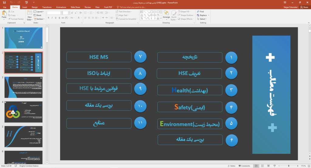 تصاویری از پاورپوینت