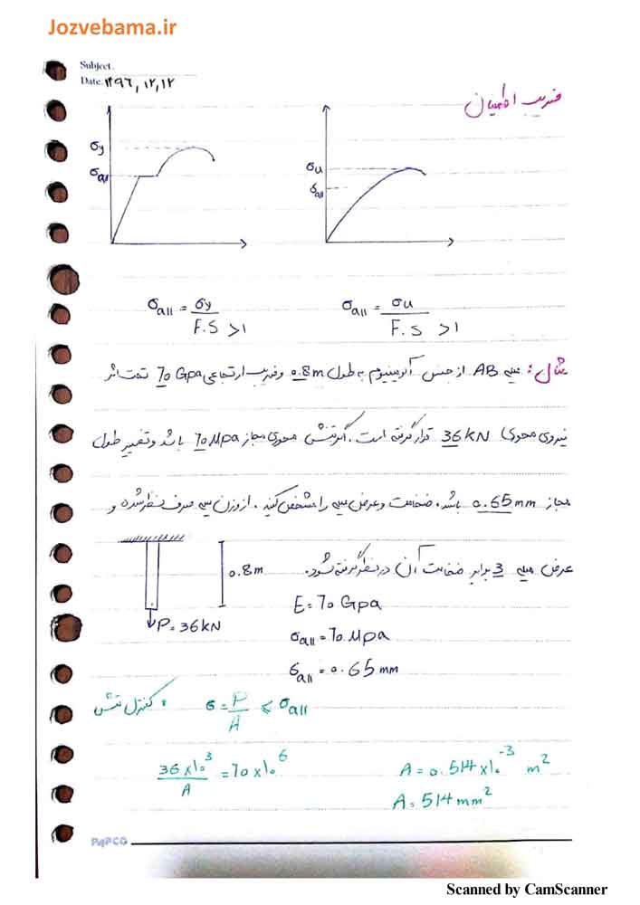 جزوه مقاومت مصالح عمران