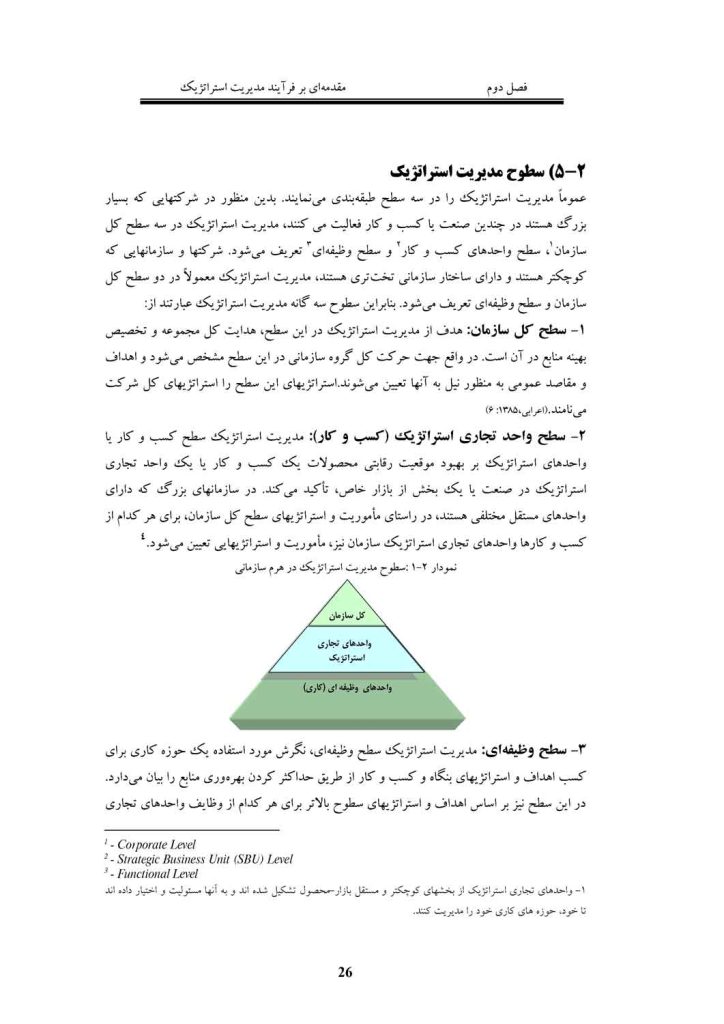 جزوه برنامه ریزی و مدیریت استراتژیک